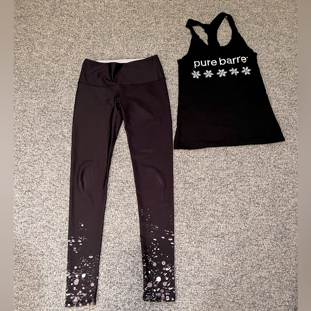 Pure Barre leggings with bonus tank top